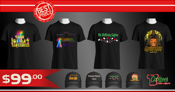 Four CUSTOM Shirts and Hats for $99~! (4X4 Deal)