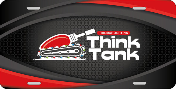 Custom Think Tank License Plate