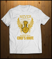Never Underestimate a Women chef with a Knife